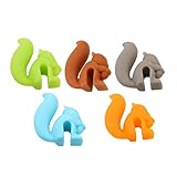 TraveT Silicone Cute Squirrel Tea Bag Silicone Tea Bag Holder 5pcs