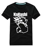 Relaxcos Naruto Kakashi Logo Black T shirt