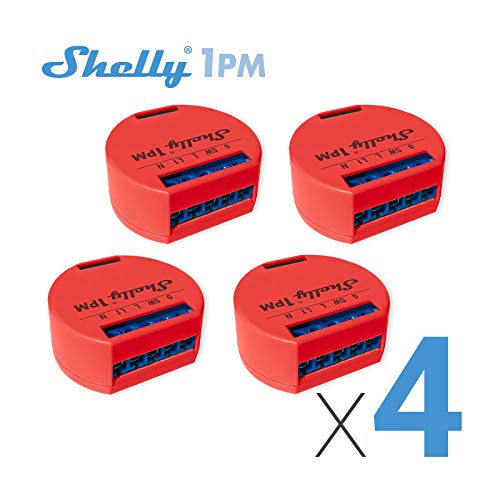 Shelly 1 One PM Smart Relay Switch WiFi Open Source Wireless Home Automation iOS Android Application (4 Pack) - Thumbnail 6