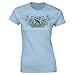 S&W Ladies Two Shooter Snub-Nosed Tee in Light Blue