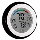 iapsales Pro Series High End Humidity Monitor& Temperature Gauge, Easy to Read: Simple Accurate Meter with Max/Min History Perfect for Your Home Baby/Nursery/Kids Room, Basement, Wine Room or Car
