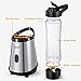 Blender, Decen Personal Blender Smoothie Blender for Shakes and Smoothies with 2 Titanium Coated Blades, Single Serve Small Blender with 2 x 20 oz Tritan BPA-Free Portable Bottles, 300W