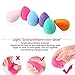 Makeup Sponges, ESARORA 6 Pieces (3+3) Foundation Blending Sponges Flawless Makeup Blender for Liquid Creams and Powders - Multi Color and Saving Money Makeup Sponges