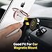Humixx Phone Ring Holder, Stainless Steel Cell Phone Finger Stand, 360° Rotation Thin Kickstand, Magnetic Car Mount for iPhone XR/XS Max, Samsung S10, Huawei P30 - Rose Gold