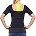 Zaggora HotTop Slimming Neoprene Weight Loss Tshirt, Womens, Black, Medium