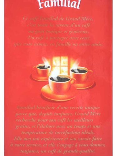 Kaffee Grand Mere Familial, gemahlener Kaffee aus Frankreich, 250g – Bild 3
