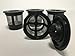 4 Pack Reusable Single K-Cup Filter Pod Coffee Stainless Mesh for Keurig Brewers By Samana's Goods, Replacement Black Plastic Kcups Reuseable Cups for Kcup Machine Coffe Machines Coffeemaker