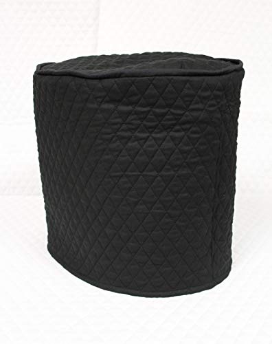 Simple Home Inspirations Black Quilted Cover Compatible with Keurig Coffee Systems, Double Face Cotton Quilted, Black