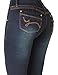 Curvify High Waisted Butt Lifting Stretch Jeans | Slimming Lift Skinny Jeans 837 (Natty Blue-6)
