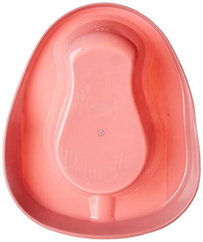 Pivit Odor Resistant Pontoon Bed Pans for Women & Men | Mauve 2,000 cc | Large Heavy-Duty Hospital Quality Bedpan | Urine Spill Guard & Rimmed Hand Grips | Contour Comfort Seat for Elderly & Disabled - Thumbnail 2