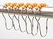 DOTZ Orange Roller Shower Curtain Rings | Nickel-Plated Stainless Steel Hooks with Easy Glide Roller Balls | Durable and Polished, Won't Snag or Tear