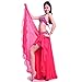 ROYAL SMEELA Chiffon Belly Dance Skirt for Women Belly Dancing Costume Outfit Tribal Maxi Full Skirts Solid Color Skirt Voile