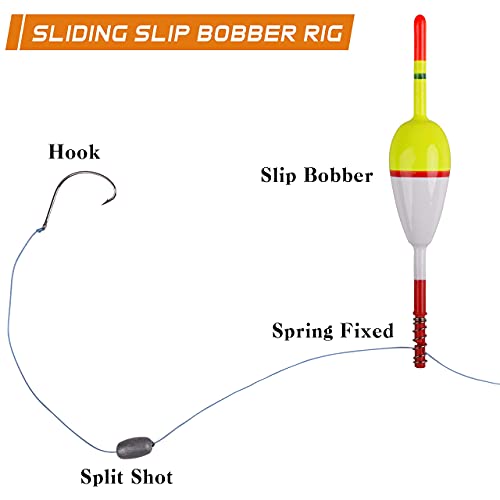 AGOOL Fishing Bobbers Balsa Wood Fishing Floats and Bobbers Spring