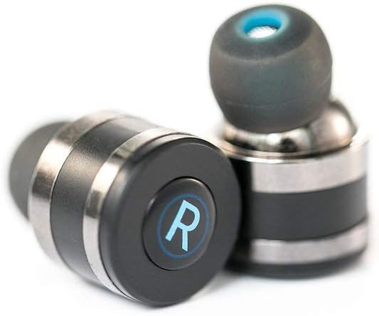 True Wireless BlueTooth 4.2 Earbuds In-Ear Headphones/Earphones : with 1000 mAh lithium ion charging case, Noise Isolating with powerful Bass, Quality IEM, with Dynamic Dual Drivers: Audiophile Helium