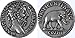 Golden Artifacts Marcus Aurelius and Elephant, Philosopher King, Roman Coins (26-S)