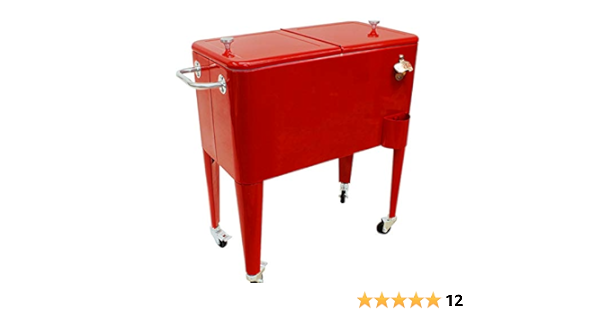 H91 Nevera portatil Vintage Roja : Amazon.es: Hogar y cocina