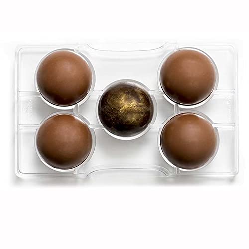 Decora 50094 Chocolate Mould Hemisphere with Base, polycarbonate, 20 x 12 x 2.3 cm