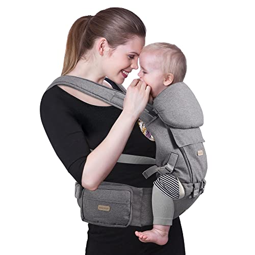 Upgraded Baby Carrier, 6in1 Baby Carrier with Waist Stool