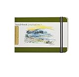 Hand-Book Journal Co. Travelogue Journal Landscape Cadmium Green 3.5x5.5