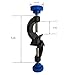 OESS Lab Stand Clamp Holder Boss Head Aluminium Alloy Body Right Angle 4pcs for Rods up to 18mm in Dia.