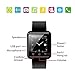 Pandaoo U8 Plus Bluetooth Smart Watch for Android Smartphones - Black