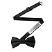 Bow Ties For Boys - Pre Tied Bow Tie Woven Black Boys Ties: Bowtie For Kids Formal Wedding Graduation School Uniforms