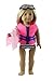 HongShun Fashion Doll Clothes 4 PCS Outfit Swimsuit+life jacket+towel for 18