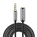 aceyoon Aux Cord Extender 3.5mm Headphone Extension 16ft / 5M Male to Female 4 Pole Audio Auxiliary Car Stereo TRRS Cable Compatible for Smartphone/Tablet/Speaker