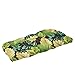 Pillow Perfect Outdoor/Indoor Tropique Peridot Tufted Loveseat Cushion, 1 Count (Pack of 1), Green