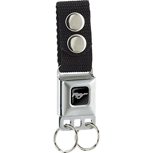Buckle-Down Keychain - Ford Mustang - Black Accessory, -Multi-Colored, One Size