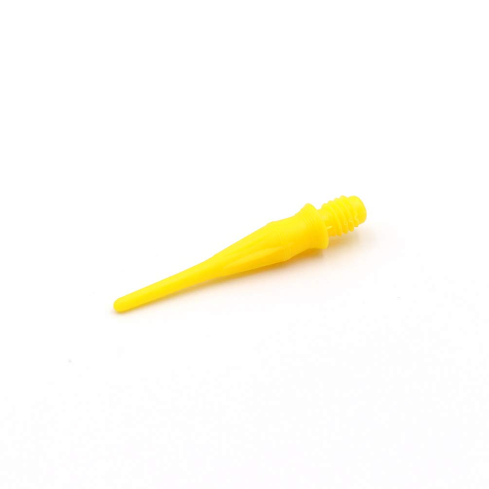 CUESOUL TOUCH-Point Soft Tips Dart Point 2BA Standard Screw Thread, Pack of 80 Pieces, Durable Use(yellow)