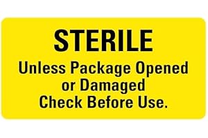 LABELVALUE Sterile Unless Package Opened Medical Labels