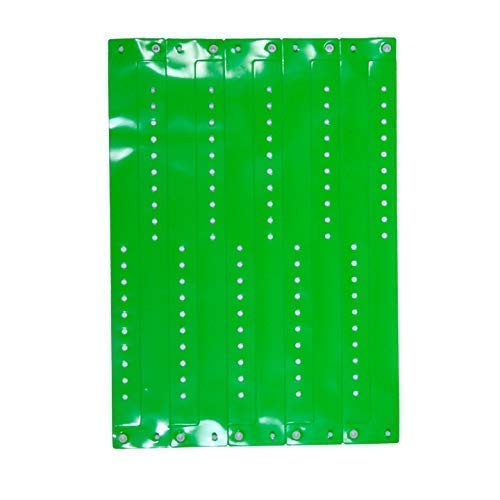 ClubKing Ltd Vinyl Wristbands, Neon Green, (1 Box of 500)
