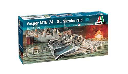 Italeri 510005619-1:35 Vosper MTB74 St. Nazaire Raid Schiff