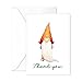 Paper Frenzy Gnomes Thank You Note Card Collection 25 pack with White Envelopes