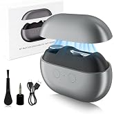 Electric Nail Clippers for Seniors &amp; Adults, 3-in-1 Automatic Nail Trimmer | Baby Electric Nail Clipper with LED Light &amp; Nail Scraps Storage, Automatic Nail Trimmer for Toenails &amp; Fingernails, Grey