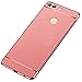 Huawei P Smart Case, Huawei Enjoy 7S Case, Ranyi [3 in 1 Hybrid] [Anti-Slip] [Metal Texture] Luxury Painting Bumper + Matte Hard Back Cover 3 in 1 Case for Huawei P Smart/Enjoy 7S (Rose Gold)