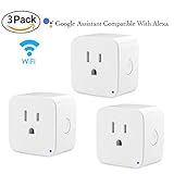Mini Smart Plug, Compatible With Alexa & Google Home, DAILYCOMB Smart Outlet, Wi-Fi Enabled, App and Voice Control Anywhere and Anytime,No Hub Required, Easy Configuration (Classic 3 PACK)