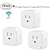 Mini Smart Plug, Compatible With Alexa & Google Home, DAILYCOMB Smart Outlet, Wi-Fi Enabled, App and Voice Control Anywhere and Anytime,No Hub Required, Easy Configuration (Classic 3 PACK)
