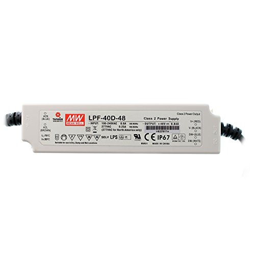 [PowerNex] Mean Well LPF-40D-48 48V 0.84A 40.32W Single Output Switching with PFC LED Power Supply