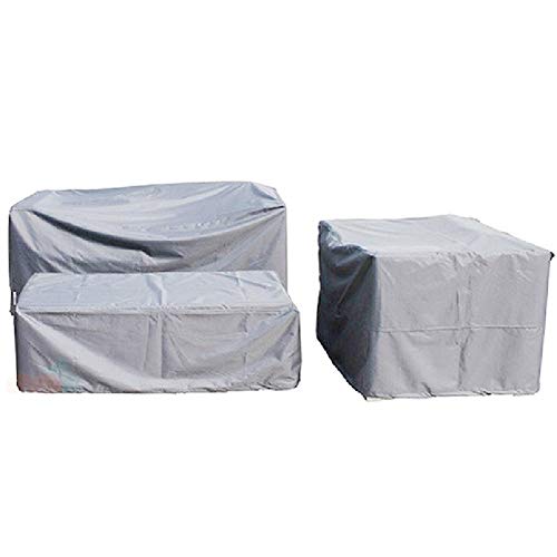 JIANFEI Garden Rattan Furniture Cover Waterproof Anti-Sun Table Chair, 11 Sizes 3 Colors Customizable (Color : Blue, Size : 100x100x70cm)