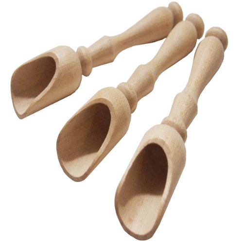 Stylish Wooden Scoops (3x5 3/4