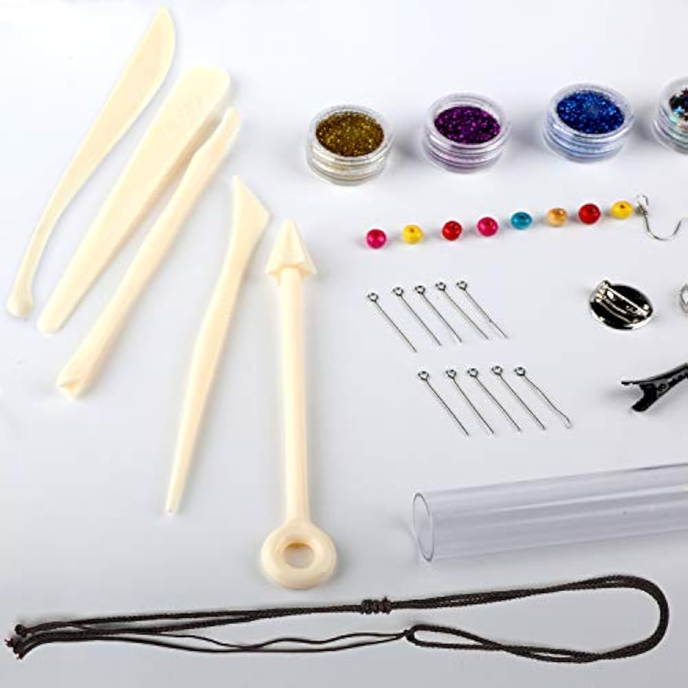 Polymer Clay Starter Kit, 46 Colors Oven Bake Clay, DIY Modeling