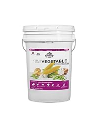 cubeta de las Granjas de augason liofiliza Vegetab