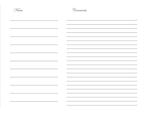 image for In Loving Memory Funeral Guest Book, Memorial Guest Book, Registration