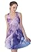 CowCow Womens Mini Dress Vector Abstract Geometrical Polygonal Iridescent Gem Pattern Sleeveless Dress, XS-5XL