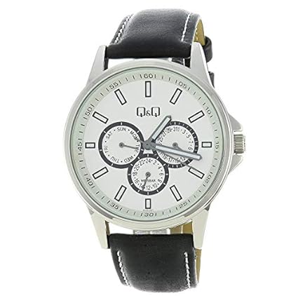Analog White Dial Chronograph Mens Watch (Multi)