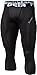 TM-P15-BLKZ_Large Tesla Men's Compression Capri Shorts Baselayer Cool Dry Sports Tights P15