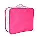 Medium Clear Travel Packing Cube/See-Through Clothes Organizer for Carry on & Checked Suitcase, RV or Camping/Transparent Storage Cell/Doll Storage/Game Day Stadium Approved (Pink)