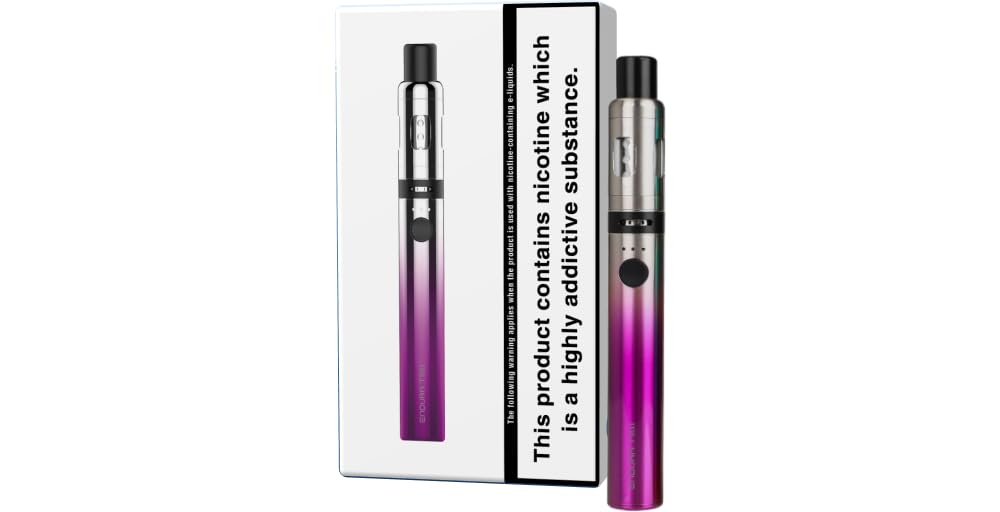 INNOKIN Endura T18II Vaping Kit, Variable Wattage, Top-Refill, 2ml Tank with Airflow Control Vaping, Uses Prism Coil, Magnetic Dust-Proof-Cap, E Cigarette, E Cig, Vaping Pen, No Nicotine (Violet)